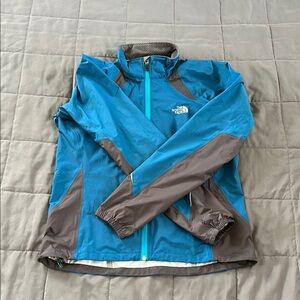 The North Face Teal Blue and Charcoal  Flight Series Hyvent Alpha Jacket